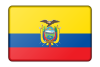 Ecuador flag (bevelled)