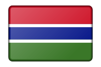 Gambia flag (bevelled)