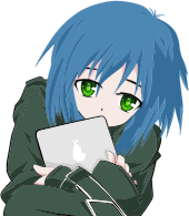 Girl with a tablet