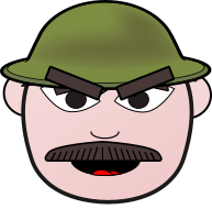Angry Soldier Man