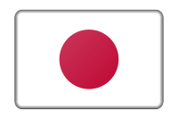Japan flag (bevelled)