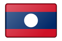 Laos flag (bevelled)