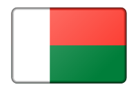 Madagascar flag (bevelled)