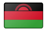 Malawi flag (bevelled)