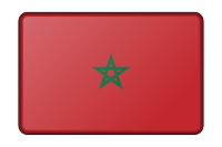 Morocco flag (bevelled)