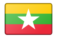 Myanmar flag (bevelled)