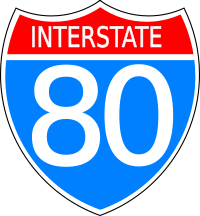 Interstate highway sign
