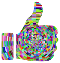 Prismatic Radial Thumbs Up
