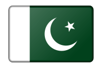 Pakistan flag (bevelled)
