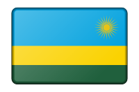 Rwanda flag (bevelled)
