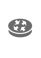 Icon: Network Router Generic - Grey