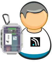 Support: citizen monitoring - common guy with bGeigie radiation detector