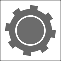 Icon: Grey on White Square - Variation of Settings / Gear Icon wizardplusplus
