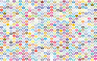 Prismatic Alternating Hearts Pattern Background 4 No Black Background