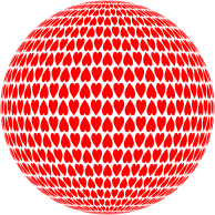 Alternating Hearts Sphere