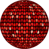 Prismatic Alternating Hearts Sphere 5