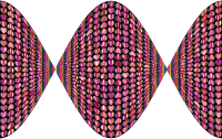 Prismatic Alternating Hearts Pattern Twist