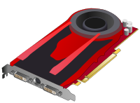 Single slot gaming video card