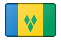 Saint Vincent and the Grenadines flag (bevelled)