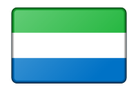 Sierra Leone flag (bevelled)