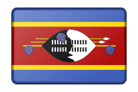 Swaziland flag (bevelled)
