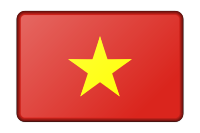 Vietnam flag (bevelled)