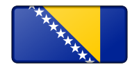 Flag of Bosnia Herzegovina (bevelled)