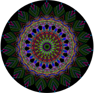 Psychedelic Geometric 7 With Background
