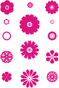A set of flowers