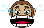 Monkey Emoji - Loudly Crying