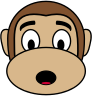 Monkey Emoji - Astonished