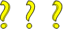 3 Question marks