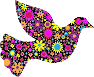 Floral Peace Dove 2