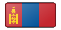 Mongolia flag (bevelled)
