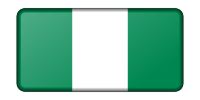 Nigeria flag (bevelled)