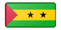 Sao Tome and Principe flag (bevelled)