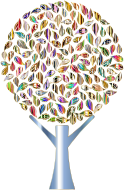 Prismatic Abstract Tree 2 14 Variation 2 No Background