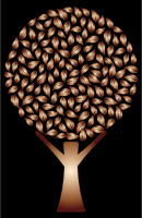 Copper Abstract Tree