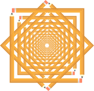 Pencil Frame 3 Interlocked Vortex