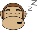 Monkey Emoji - Sleep