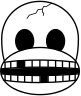Monkey Emoji - Skull