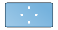 Flag of Micronesia (bevelled)