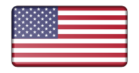Flag of USA (bevelled)