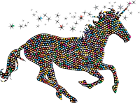 Prismatic Magical Unicorn Hearts 2