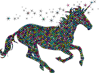 Prismatic Magical Unicorn Hearts 3