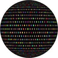 Prismatic Polka Dots Mark II Sphere