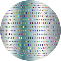 Silver Polka Dots Sphere