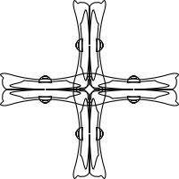 holy greek cross outline 2