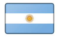 Flag of Argentina (bevelled)