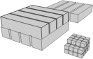 Shipping containers and some boxes